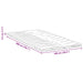 Păturile pentru saltea Alb 100 x 200 cm Polyester fără adeziv - WALTI WALTI
