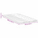Păturile pentru saltea Alb 120 x 200 cm Polyester fără adeziv - WALTI WALTI
