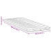 Păturile pentru saltea Alb 80 x 200 cm Polyester fără adeziv - WALTI WALTI