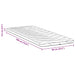 Păturile pentru saltea Alb 90 x 190 cm Polyester fără adeziv - WALTI WALTI