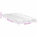 Păturile pentru saltea Alb 100 x 200 cm Polyester fără adeziv - WALTI WALTI