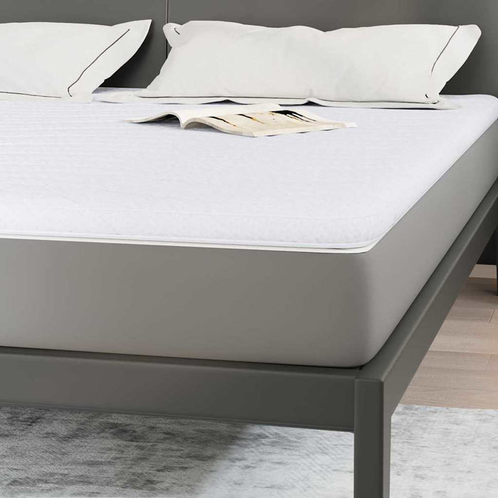 Păturile pentru saltea Alb 200 x 200 cm Polyester fără adeziv - WALTI WALTI