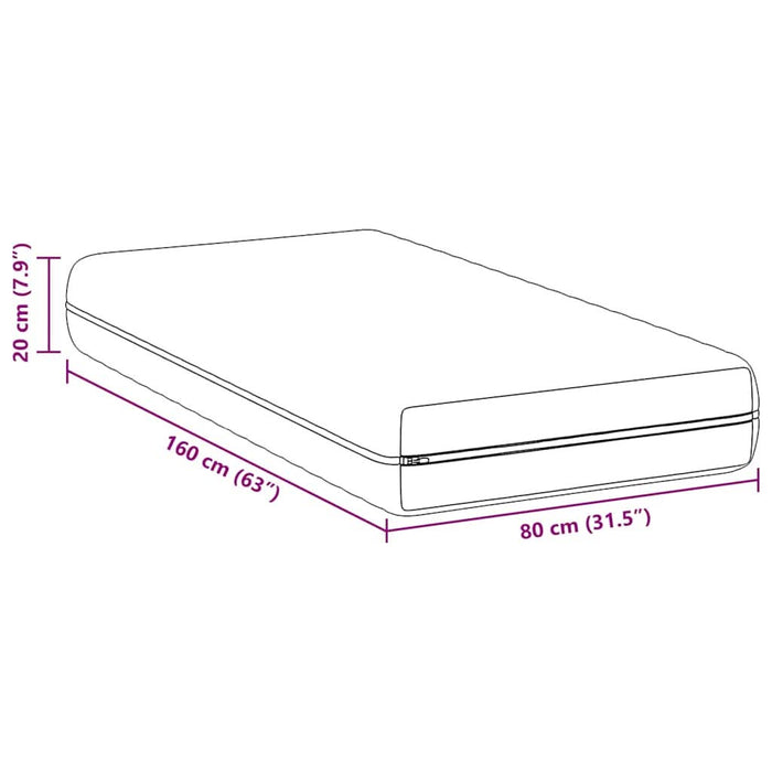 Saltele Alb 80 x 160 cm Țesătură din 100% poliester - WALTI WALTI