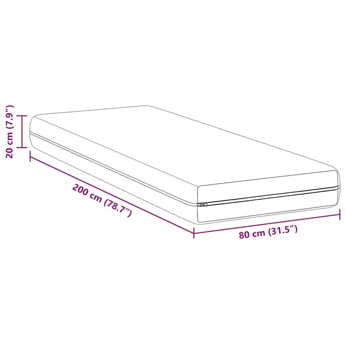 Saltele Alb 80 x 200 cm Țesătură din 100% poliester - WALTI WALTI