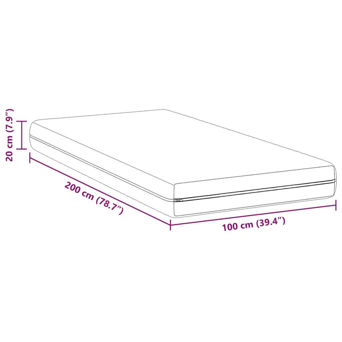 Saltele Alb 100 x 200 cm Țesătură din 100% poliester - WALTI WALTI