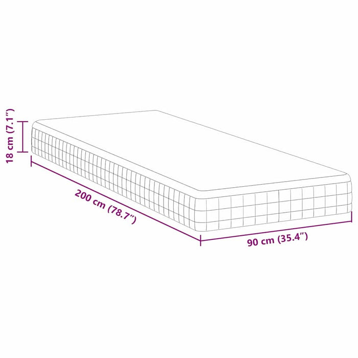 Saltele Alb, Gri 90 x 200 cm Țesătură tricotată - WALTI WALTI