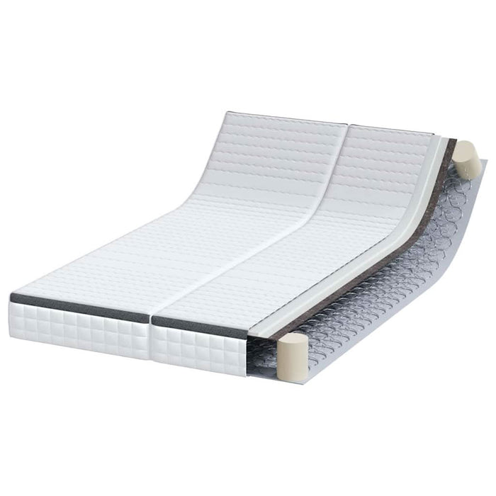Saltele 2 pcs Alb, Gri 60 x 200 cm Țesătură tricotată - WALTI WALTI