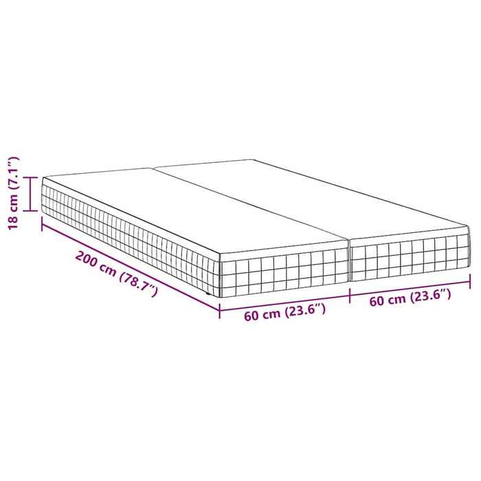 Saltele 2 pcs Alb, Gri 60 x 200 cm Țesătură tricotată - WALTI WALTI
