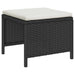 Set de canapele pentru grădină 6 pcs negru și crem poliratan - WALTI WALTI