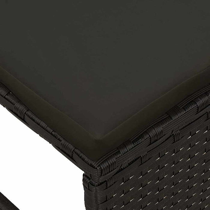 Set de canapele pentru grădină 6 pcs Negru poliratan - WALTI WALTI