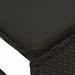Set de canapele pentru grădină 6 pcs Negru poliratan - WALTI WALTI