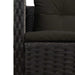 Set de canapele pentru grădină 6 pcs Negru poliratan - WALTI WALTI