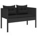 Set de canapele pentru grădină 6 pcs Negru poliratan - WALTI WALTI