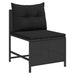 Set de canapele pentru grădină 6 pcs Negru poliratan - WALTI WALTI