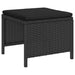 Set de canapele pentru grădină 6 pcs Negru poliratan - WALTI WALTI