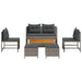 Set de canapele pentru grădină 6 pcs gri și gri închis - WALTI WALTI