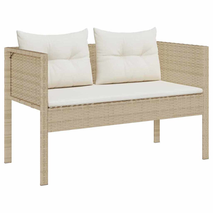 Set de canapele pentru grădină 6 pcs bej și crem poliratan - WALTI WALTI