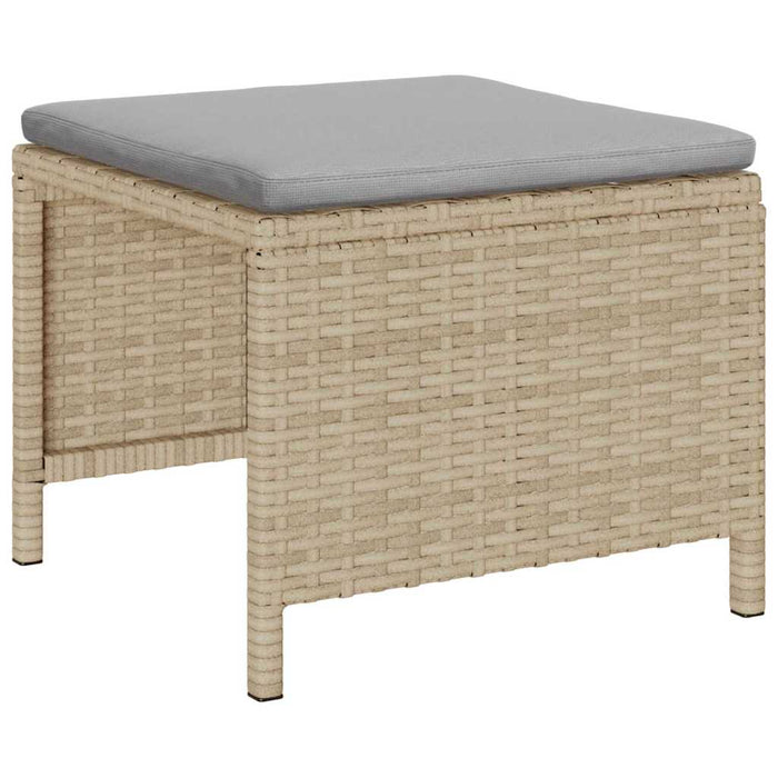 Set de canapele pentru grădină 6 pcs bej și gri deschis - WALTI WALTI