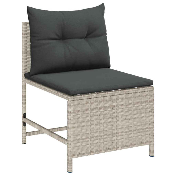 Set de canapele pentru grădină 6 pcs gri deschis și gri închis - WALTI WALTI