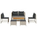 Set de canapele pentru grădină 6 pcs gri deschis și gri închis - WALTI WALTI