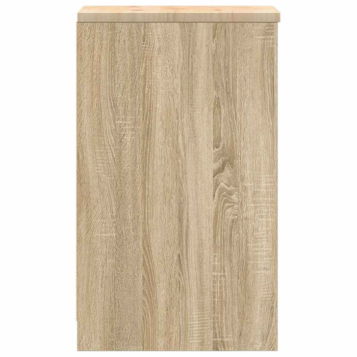 Dulap depozitare garaj Stejar Sonoma 30x51x85 cm lemn masiv pin - WALTI WALTI