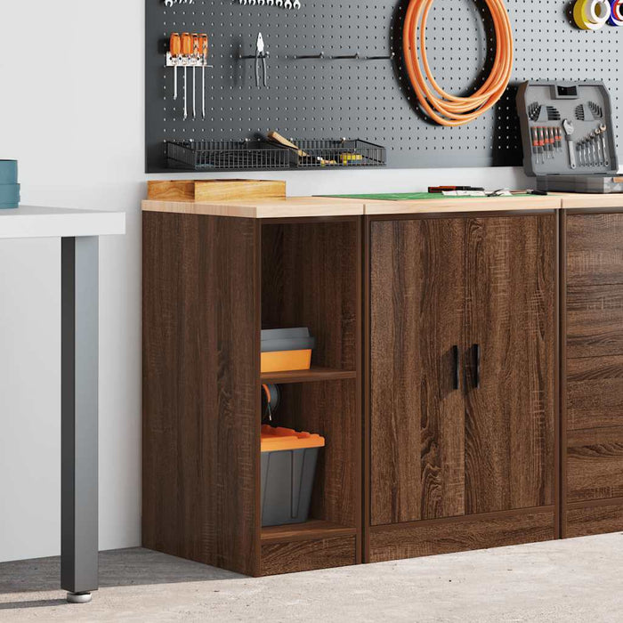 Dulap depozitare garaj stejar maro 30x51x85 cm WALTI