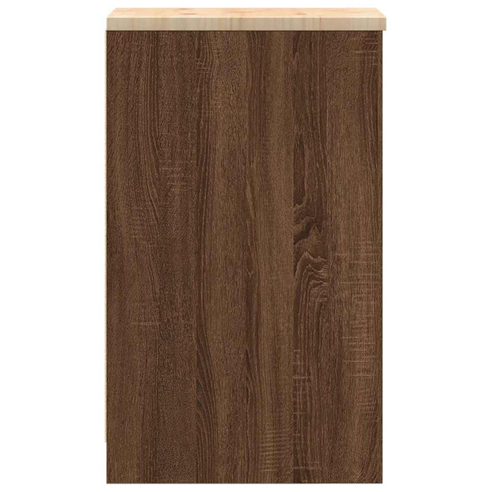 Dulap depozitare garaj stejar maro 30x51x85 cm WALTI