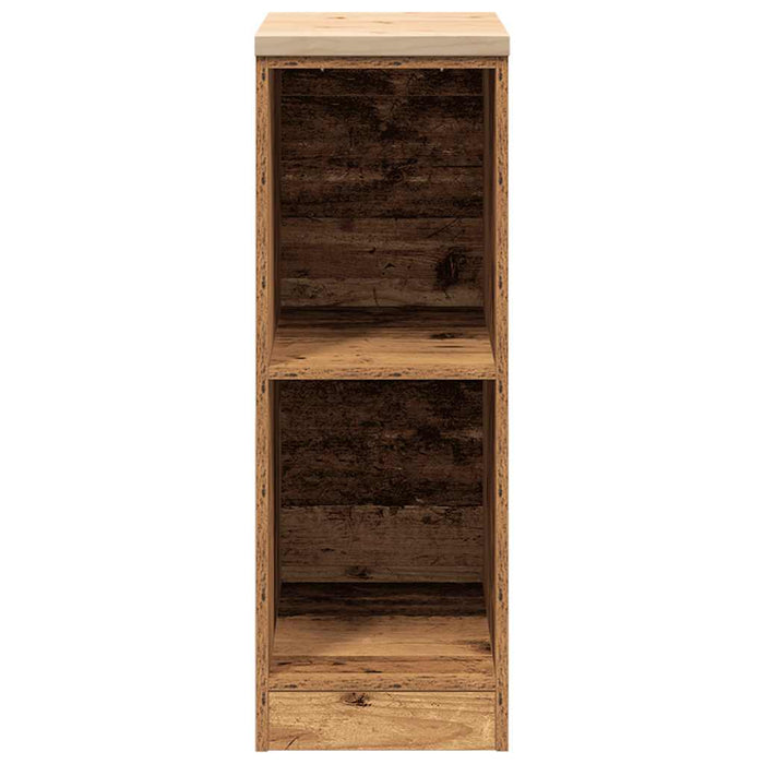 Dulap depozitare garaj lemn vechi 30x51x85 cm lemn masiv de pin - WALTI WALTI