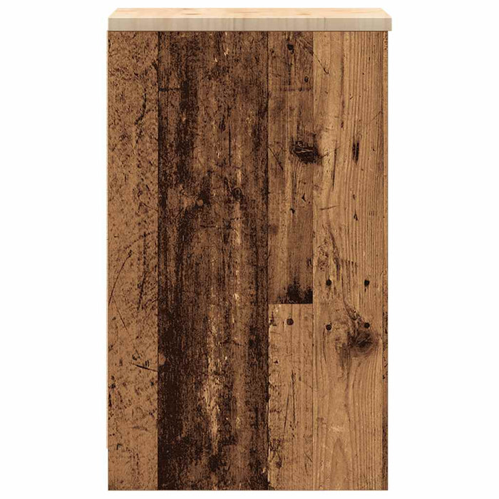 Dulap depozitare garaj lemn vechi 30x51x85 cm lemn masiv de pin - WALTI WALTI
