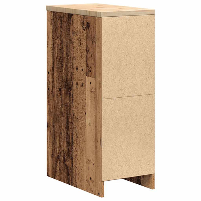 Dulap depozitare garaj lemn vechi 30x51x85 cm lemn masiv de pin - WALTI WALTI