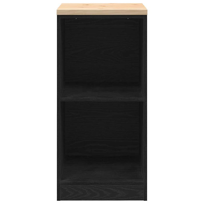 Dulap depozitare garaj negru 40x51x85 cm lemn masiv de pin - WALTI WALTI