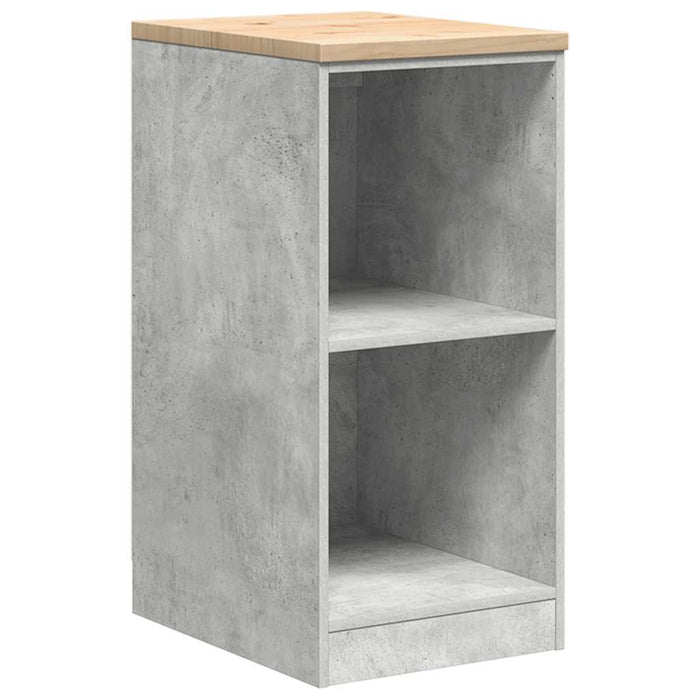Dulap depozitare garaj Beton Gri 40x51x85 cm lemn masiv de pin - WALTI WALTI