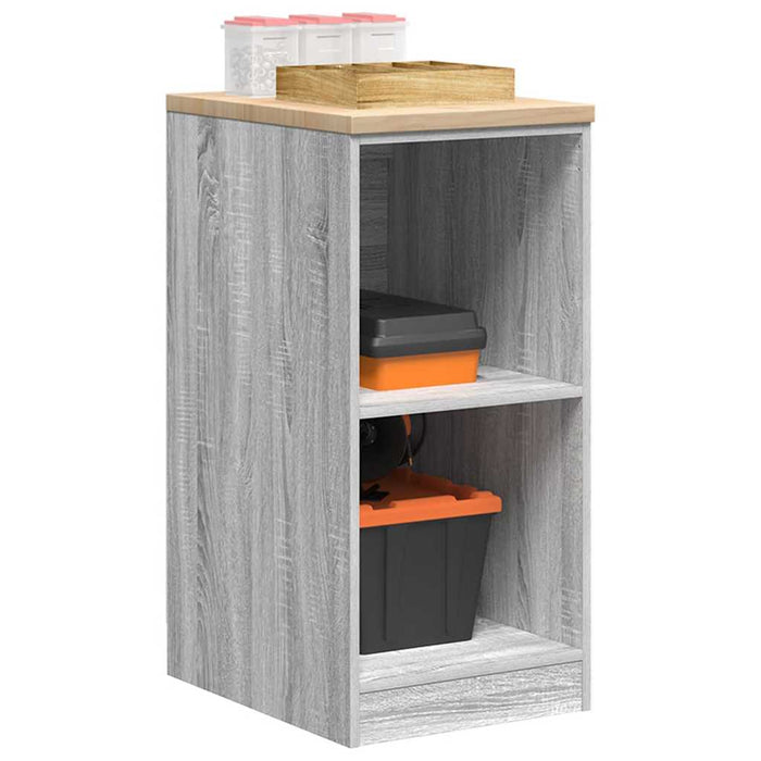 Dulap depozitare garaj gri Sonoma 40x51x85 cm lemn masiv de pin - WALTI WALTI