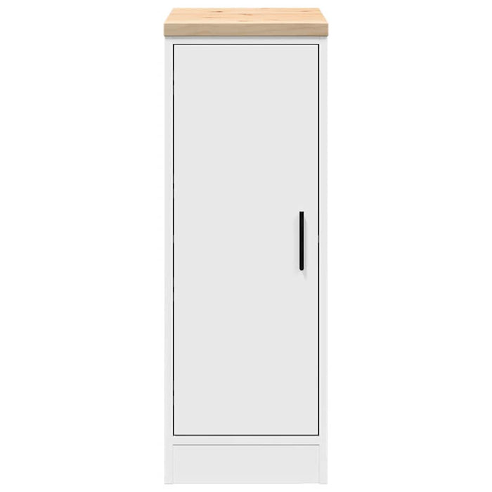 Dulap depozitare garaj alb 30x51x85 cm lemn masiv de pin - WALTI WALTI