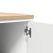 Dulap depozitare garaj alb 30x51x85 cm lemn masiv de pin - WALTI WALTI