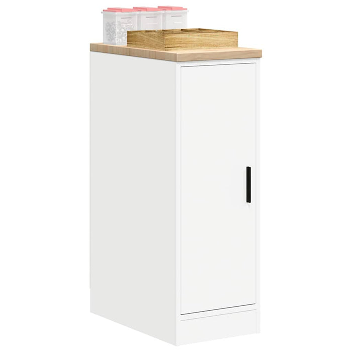 Dulap depozitare garaj alb 30x51x85 cm lemn masiv de pin - WALTI WALTI