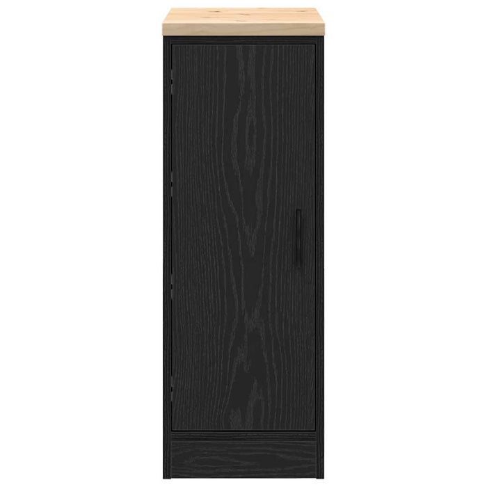Dulap depozitare garaj negru 30x51x85 cm lemn masiv de pin - WALTI WALTI