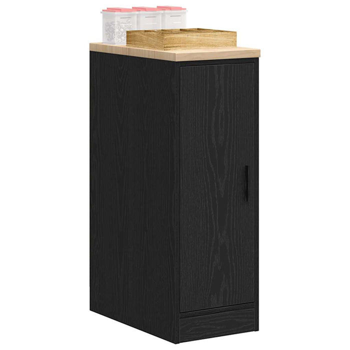 Dulap depozitare garaj negru 30x51x85 cm lemn masiv de pin - WALTI WALTI