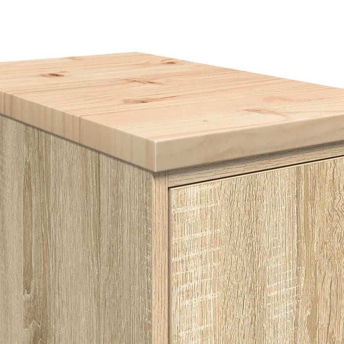 Dulap depozitare garaj Stejar Sonoma 30x51x85 cm lemn masiv pin - WALTI WALTI