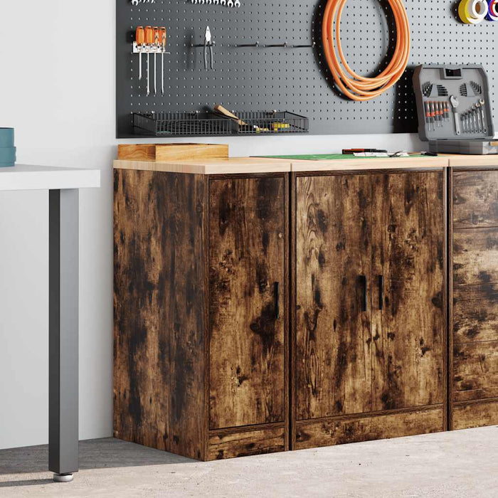 Dulap de depozitare pentru garaj stejar afumat 30x51x85 cm - WALTI WALTI