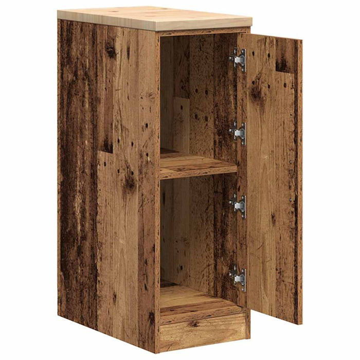 Dulap depozitare garaj lemn vechi 30x51x85 cm lemn masiv de pin - WALTI WALTI