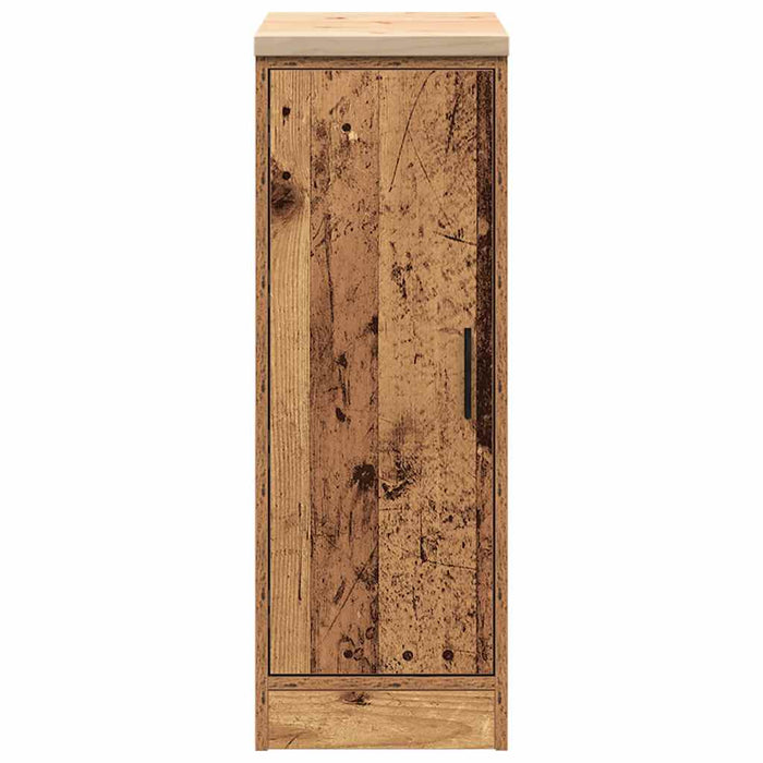 Dulap depozitare garaj lemn vechi 30x51x85 cm lemn masiv de pin - WALTI WALTI