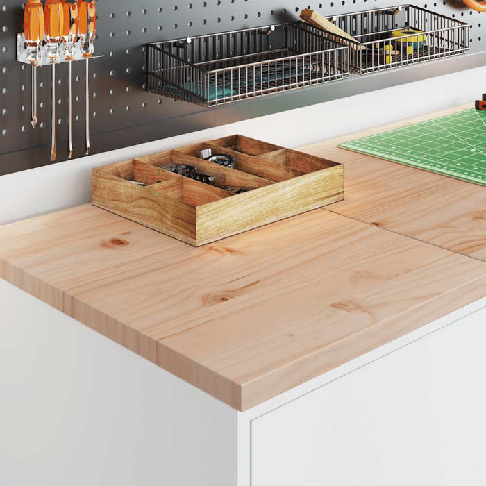 Dulap depozitare garaj alb 40x51x85 cm lemn masiv de pin WALTI