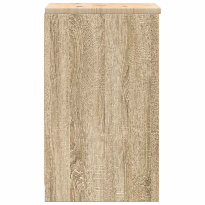 Dulap depozitare garaj Stejar Sonoma 40x51x85 cm lemn masiv pin - WALTI WALTI