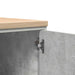 Dulap depozitare garaj Beton Gri 40x51x85 cm lemn masiv de pin - WALTI WALTI