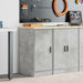 Dulap depozitare garaj Beton Gri 40x51x85 cm lemn masiv de pin - WALTI WALTI