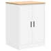 Dulap depozitare garaj alb 60x51x85 cm lemn masiv de pin - WALTI WALTI