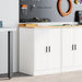 Dulap depozitare garaj alb 60x51x85 cm lemn masiv de pin - WALTI WALTI