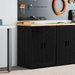 Dulap depozitare garaj negru 60x51x85 cm lemn masiv de pin - WALTI WALTI