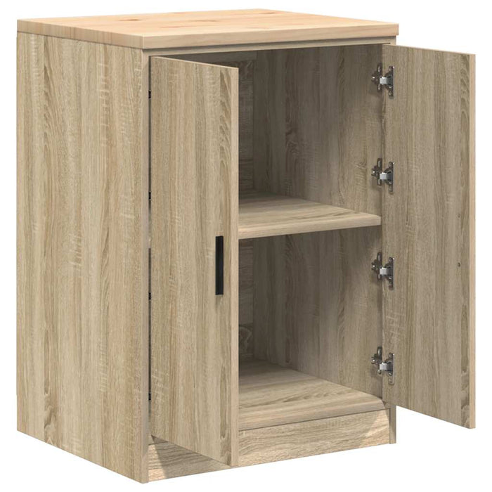 Dulap depozitare garaj Stejar Sonoma 60x51x85 cm lemn masiv pin - WALTI WALTI
